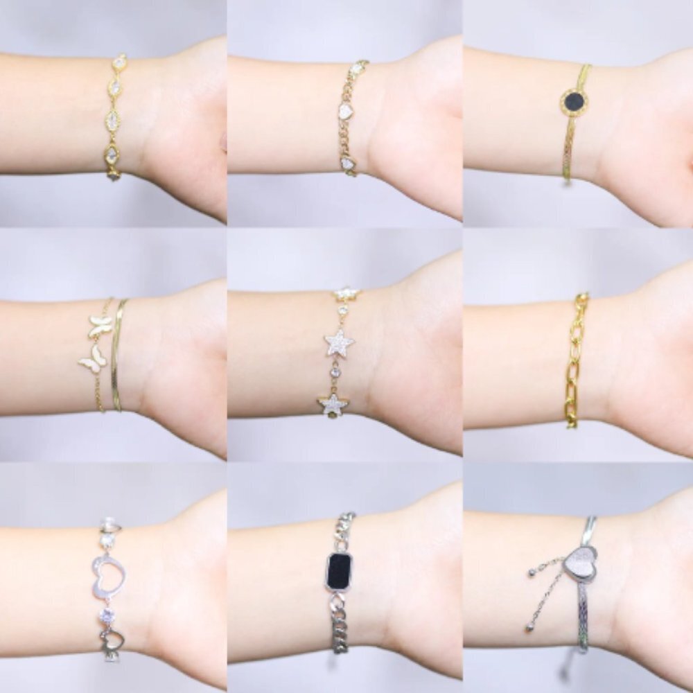 8 pcs Mixed Wholesale Jewelries necklace, earings, bracelets and more. - Picture 7 of 15
